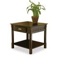 Winsome Black Beechwood END TABLE WITH ONE DRAWER ONE SHELF 20124